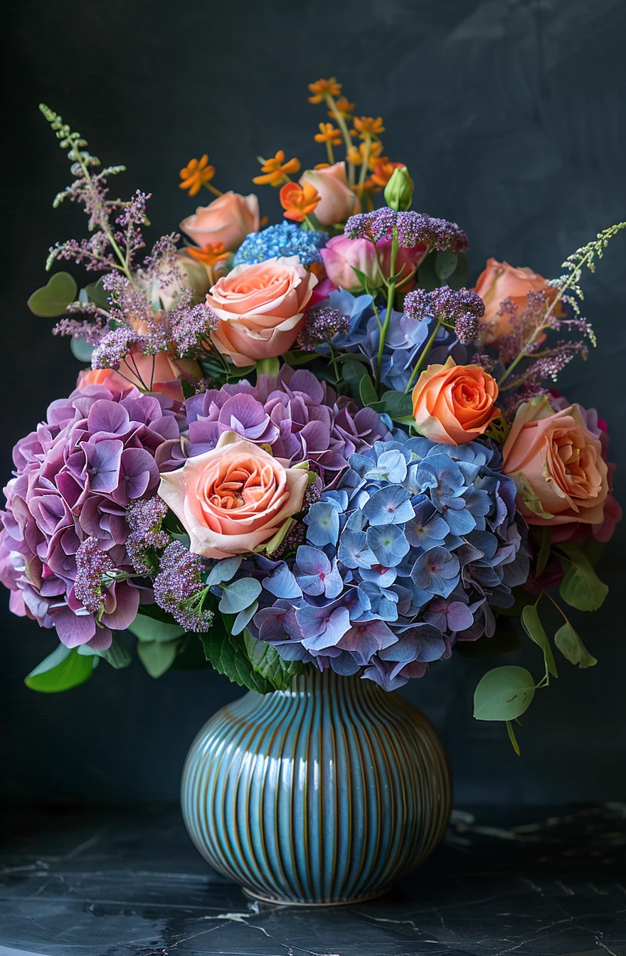 Bouquet d’Hortensias