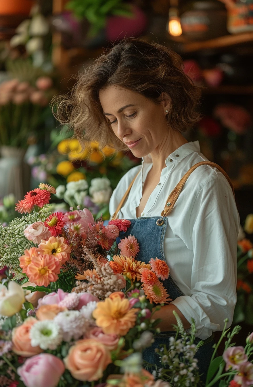 The_owner_of_a_flower_shop_a_middle-aged_woman_